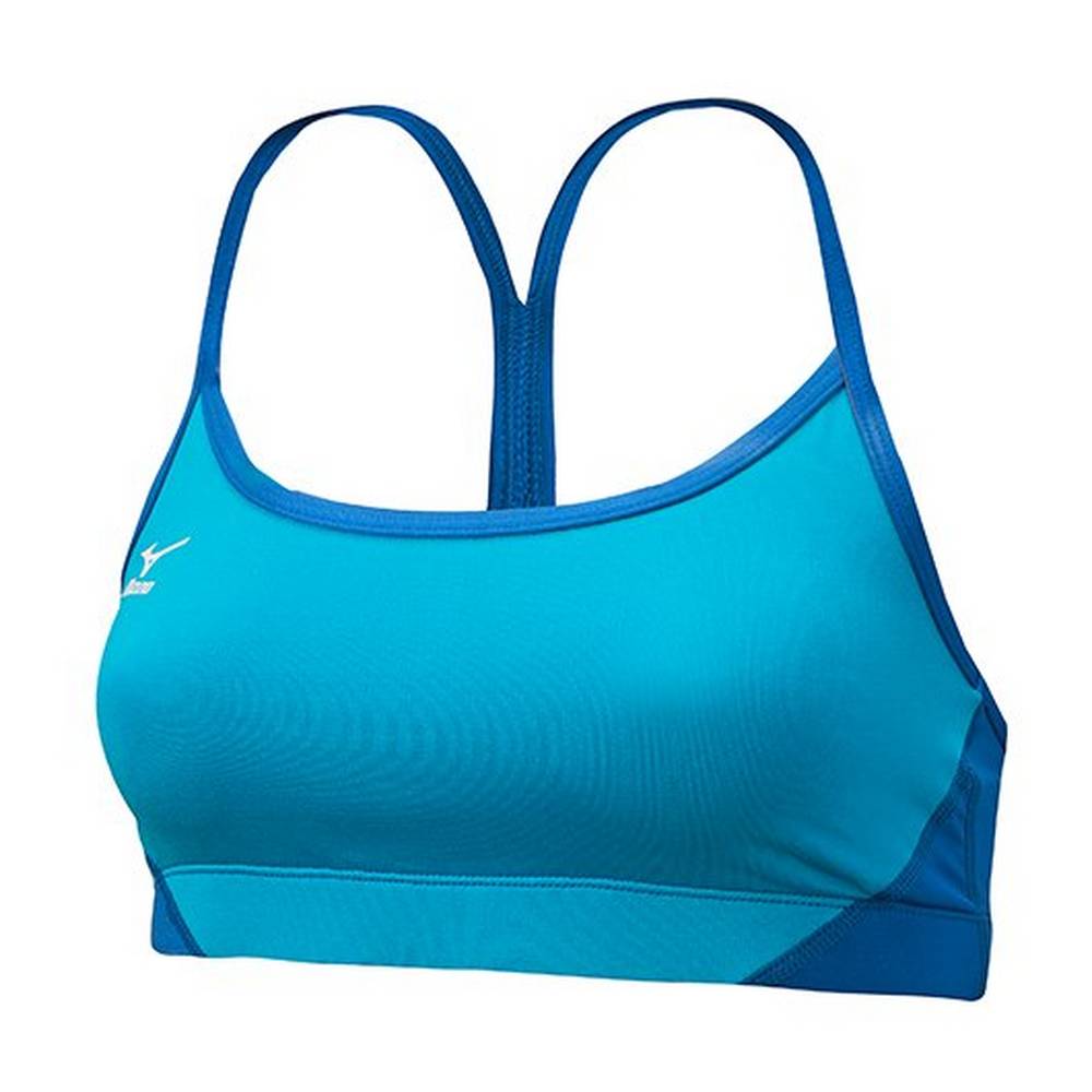 Womens Mizuno Hybrid Volleyball Sports Bra Blue/Royal Philippines (UZPSTK142)